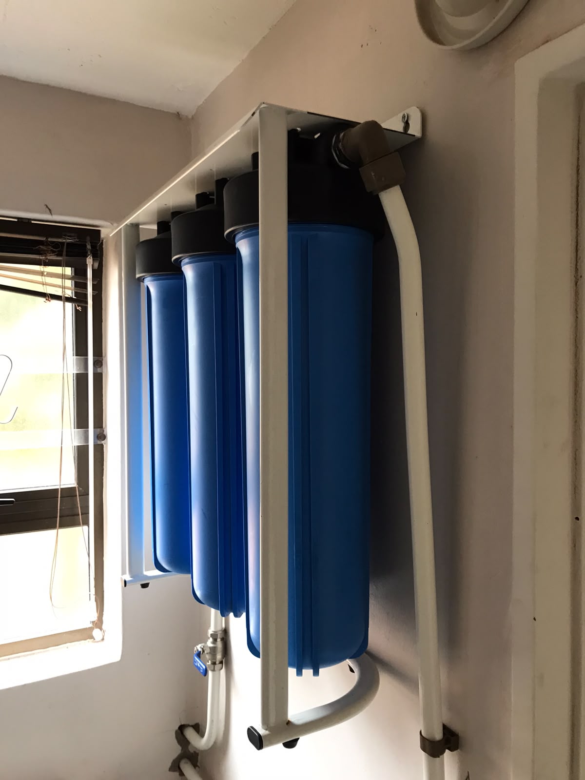 Water filtration pipework